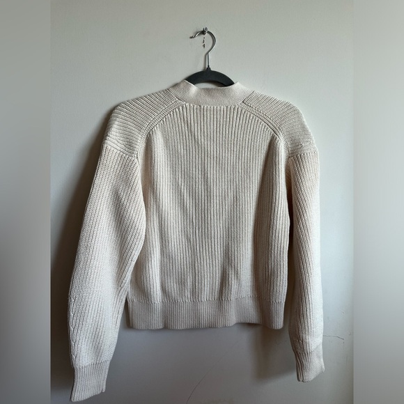 NWT - EVERLANE - The Organic Cotton Relaxed Cardigan - XS - Canvas - XS - Picture 9 of 11